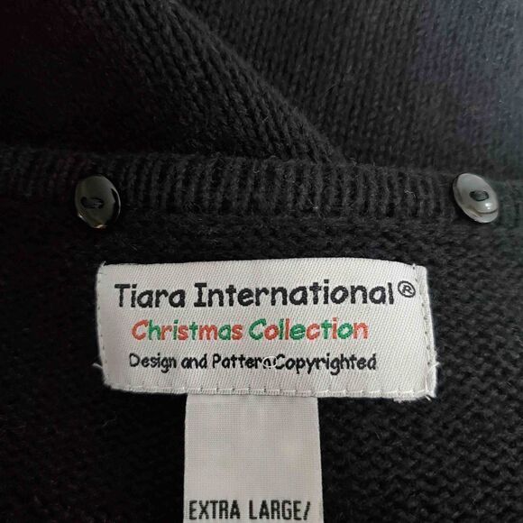 Tiara International VTG Cardinal Christmas Knit Sweater Size XL - Picture 10 of 11